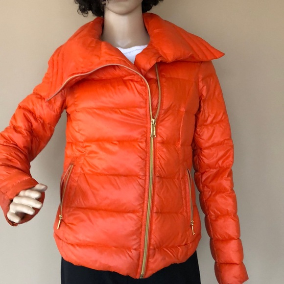 BCBGeneration Jackets & Blazers - BCBGeneration orange moto puffer